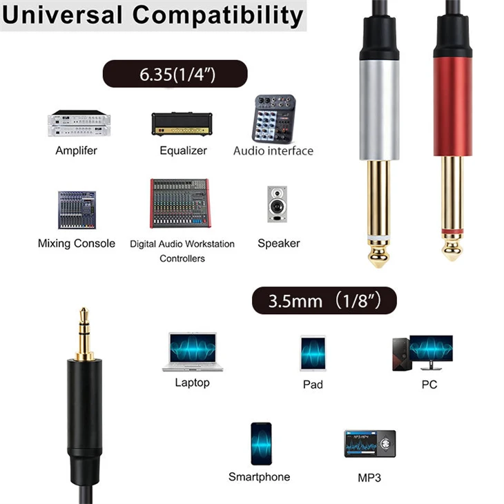 3.5mm To 6.35mm Cable price